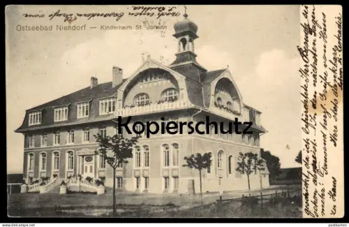 ALTE POSTKARTE OSTSEEBAD NIENDORF KINDERHEIM ST. JOHANN Timmendorfer Strand Ansichtskarte AK cpa postcard