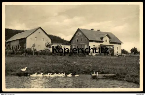 ALTE POSTKARTE SOMMERFRISCHE WIESENHOF OLBERSDORF BEI BAD LANDECK Stójków Lądek-Zdrój Schlesien cpa postcard AK