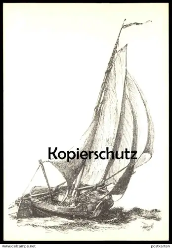 ÄLTERE KÜNSTLER POSTKARTE MARKER BOTTER PENTEKENING PETER DORLEYN BARK SCHIFF bateau sailing ship Ansichtskarte postcard
