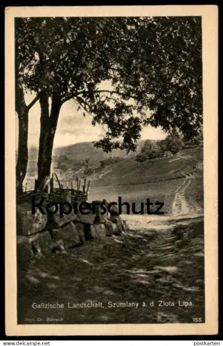 ALTE POSTKARTE SZUMLANY A. D. ZLOTA LIPA GALIZISCHE LANDSCHAFT UKRAINA Ukraine postcard Ansichtskarte cpa AK