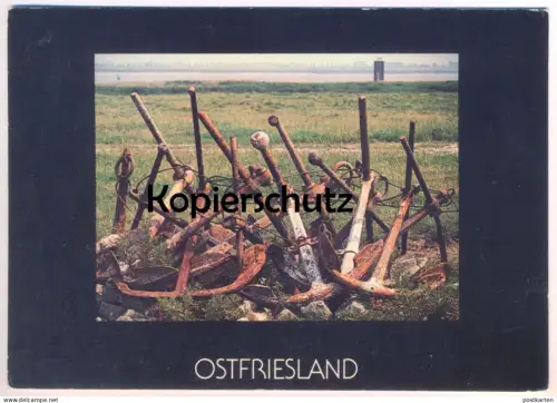 ÄLTERE POSTKARTE OSTFRIESLAND SAMMLUNG VON ANKERN ANKER VOM SCHIFF ship anchor ancre Ansichtskarte AK cpa postcard