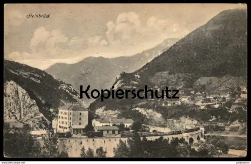 ALTE POSTKARTE STEINBRÜCK ZIDANI MOST BAHNSTRECKE Bahn Zug train Slovenija Slowenien Slovenia Ansichtskarte cpa postcard