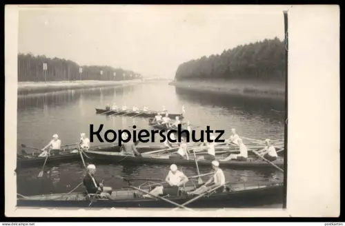 ALTE FOTO POSTKARTE RUDERREGATTA RUDERN RUDERER PREUSSISCHER RUDER VEREIN ? BERLIN KIEL LÜBECK ? regatta competition