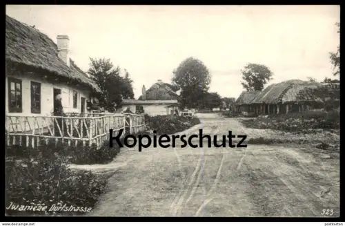 ALTE POSTKARTE IWANICZE DORFSTRASSE IWANYTSCHI UKRAINA Ukraine postcard Ansichtskarte cpa AK