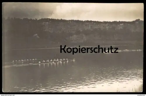 ALTE FOTO POSTKARTE TRIER RUDERREGATTA 1912 RUDERN RUDERER MOSEL regatta competition Ansichtskarte postcard cpa photo AK