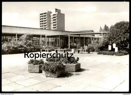 ÄLTERE POSTKARTE FREIBERG INNENHOF DES UNICENTS UNICENT KULTURBUND DER DDR Architektur architecture AK cpa postcard
