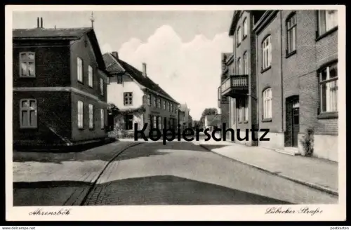 ALTE POSTKARTE AHRENSBÖK LÜBECKER STRASSE Kreis Ostholstein Ansichtskarte AK cpa postcard