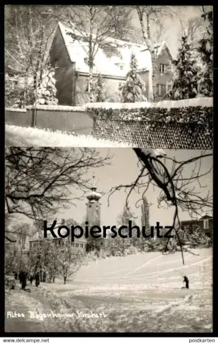ALTE POSTKARTE ALTES BOGENHAUSER KIRCHERL KIRCHE BOGENHAUSEN MÜNCHEN SCHNEE WINTER Ansichtskarte AK cpa postcard