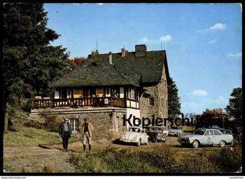 ÄLTERE POSTKARTE KESSELING STEINBERGHAUS DES EIFELVEREINS ORTSGRUPPE BONN VW KÄFER VOLKSWAGEN ALTENAHR AHRTAL postcard