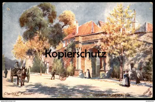 ALTE POSTKARTE OSNABRÜCK HEGER TOR OILETTE RAPHAEL TUCK POSTCARD KÜNSTLER CHARLES F. FLOWER Papritz AK cpa postcard
