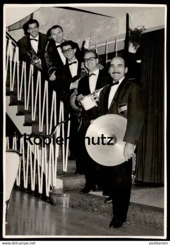 ÄLTERE FOTO POSTKARTE SEEFELD MUSIKER DIE FLAMINGOS MUSIK Tirol Band aus Linz ? Österreich Austria AK cpa photo postcard