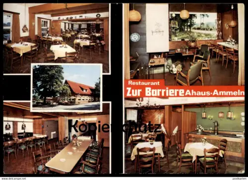 ÄLTERE KARTE AHAUS AMMELN RESTAURANT ZUR BARRIERE BESITZER HERMANN ENNING AN DER B474 DIEBELS BIER Karte Rheine Borken