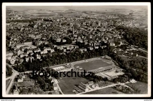 ALTE POSTKARTE LANDAU PFALZ FLIEGERAUFNAHME FUSSBALLPLATZ STADION stadium stade Ansichtskarte postcard cpa AK