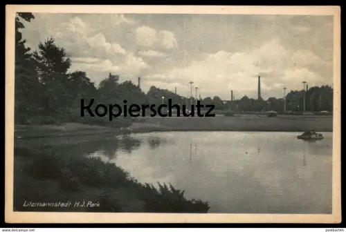 ALTE POSTKARTE LITZMANNSTADT H. J. PARK Ostpreussen Lodz Lodsch Ansichtskarte AK cpa postcard