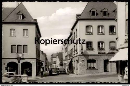 ALTE POSTKARTE BITBURG EIFEL SCHAKENGASSE LOUIS MÜLLER REKLAME TRINK COCA COLA CocaCola coke Ansichtskarte cpa postcard