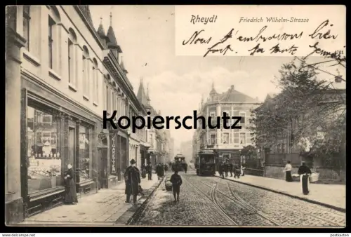 ALTE POSTKARTE RHEYDT FRIEDRICH WILHELM-STRASSE CIGARETTEN GESCHÄFT MÖNCHENGLADBACH Ansichtskarte AK postcard cpa