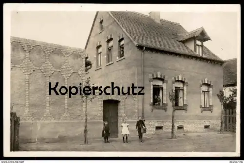 ALTE FOTO POSTKARTE HELFTA BEI EISLEBEN GEBÄUDE HAUS 1918 Ansichtskarte AK cpa photo postcard
