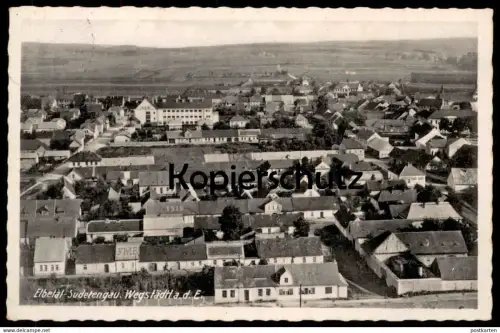 ALTE POSTKARTE WEGSTÄDTL AN DER ELBE ELBETAL PANORAMA SUDETENGAU SUDETEN CESKA REPUBLIKA STETI Ansichtskarte AK postcard