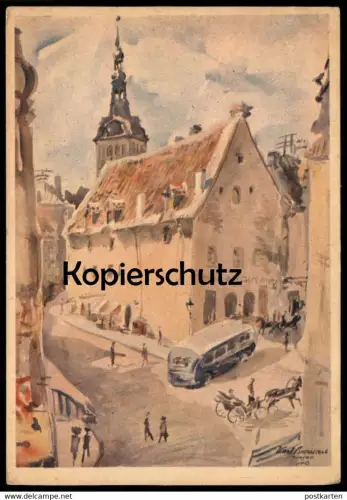 ALTE KÜNSTLER POSTKARTE TALLIN VANATURUKAEL VANATURU KAEL K. BURMANN Estonia Estonie Ansichtskarte AK cpa postcard