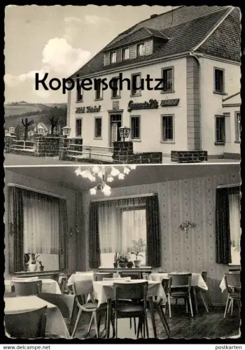 ÄLTERE POSTKARTE OVERATH  HOTEL STEINHOF KARL BRÄUER GERMANIA PILS GASTRAUM EDELBITTER Ansichtskarte AK cpa postcard