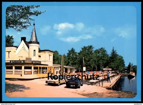 ÄLTERE POSTKARTE HARIKSEE INSELSCHLÖSSCHEN SCHWALMTAL PONTIAC TRANS AM MERCEDES Auto car postcard AK Ansichtskarte