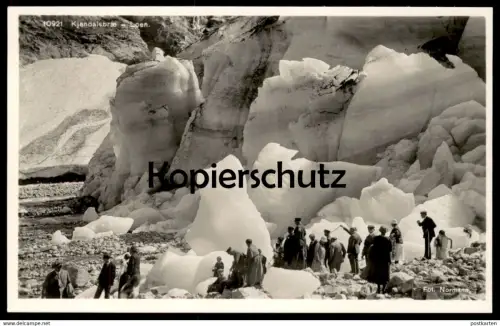 ALTE POSTKARTE KJENDALSBROE LOEN GLACIER KJENDALSBREEN KJENDALEN NORGE Gletscher Norwegen norway Norvege postcard AK cpa