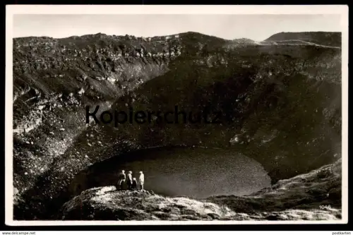ALTE POSTKARTE ISLAND UTBRUNNIN GRYGUR ERLOSCHENER KRATER VULKAN volcano volcan vulcan iceland postcard AK Ansichtskarte
