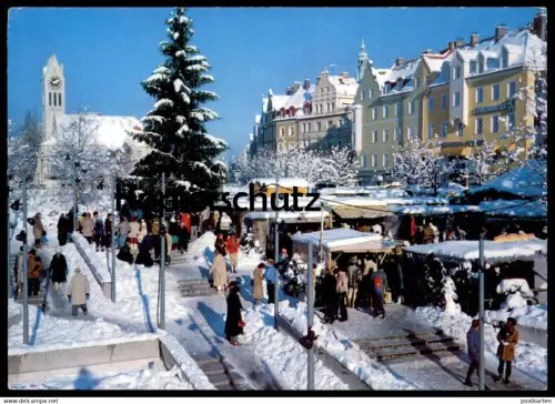 ÄLTERE POSTKARTE MÜNCHEN CHRISTKINDLMARKT DER SCHWABINGER KÜNSTLER AUF DER MÜNCHENER FREIHEIT SCHWABING Ansichtskarte