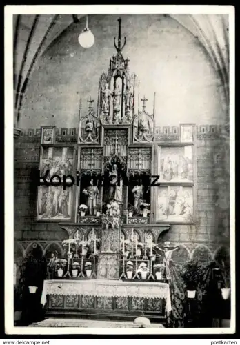 ALTE KARTE WARTENBURG ST. ANNA PFARRKIRCHE KIRCHE Anny Barczewo Ostpreussen AK Ansichtskarte cpa postcard