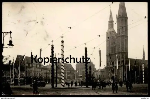 ALTE POSTKARTE BRAUNSCHWEIG FESTSCHMUCK GRÜSSE VOM VERBANDSTAG 1933 Ansichtskarte AK cpa postcard