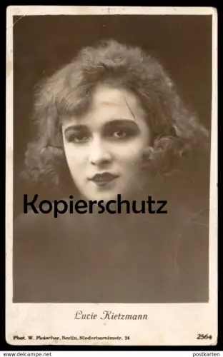 ALTE POSTKARTE LUCIE KIETZMANN ORIGINAL UNTERSCHRIFT SCHAUSPIELERIN DARSTELLERIN KÜNSTLERIN Autogramm Ansichtskarte cpa