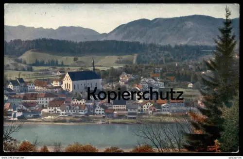 ALTE POSTKARTE BAD TÖLZ KRANKENHEIL PANORAMA FARBENPHOTOGRAPHISCHE AUFNAHME VON HANS HILDENBRAND Ansichtskarte postcard