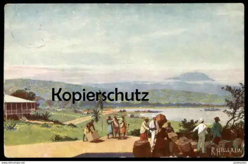 ALTE KÜNSTLER POSTKARTE RUDOLF HELLGREWE AFRIKA KAMERUN cameroon Indigene Native cpa postcard AK colony colonie Kolonie