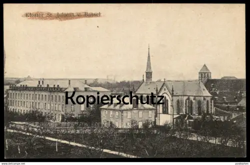 ALTE POSTKARTE KLOSTER ST. JOHANN VON BASSEL SAINT JEAN DE BASSEL Basseln Moselle Mosel Ansichtskarte postcard cpa AK