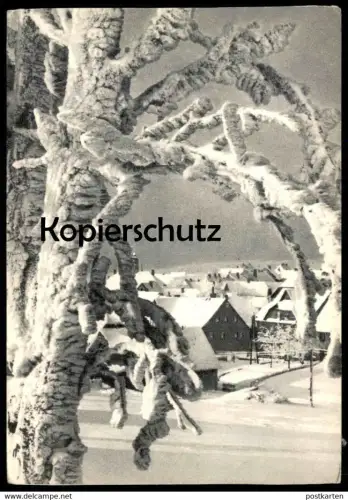 ALTE POSTKARTE GOTTESGAB ERZGEBIRGSWINTER JAHRWEISER SUDETENLAND Sudeten ceska republika Tschechische Republik czech