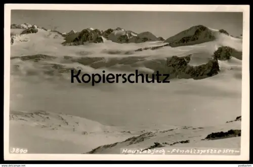 ALTE POSTKARTE HAUSLABJOCH FINAILSPITZE 3514 METER ÖTZTAL 1933 Tirol Panorama postcard cpa AK Ansichtskarte