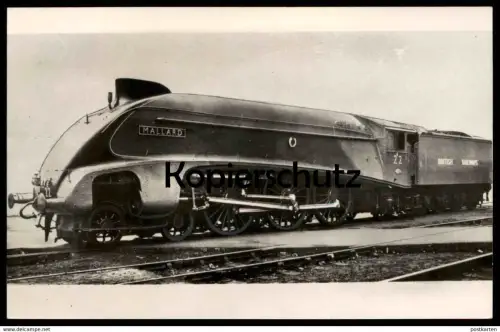 ALTE POSTKARTE MALLARD 22 BRITISH RAILWAYS STROMLINIENZUG DAMPFLOK Zug locomotive à vapeur steam train cpa postcard AK