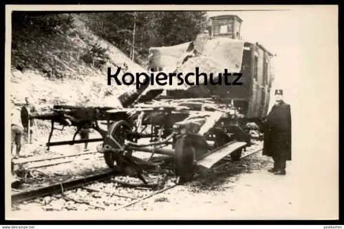 ALTE POSTKARTE SEMMERING EISENBAHNUNGLÜCK BBÖ KATASTROPHE ENTGLEISUNG train accident Zugunglück Ansichtskarte postcard