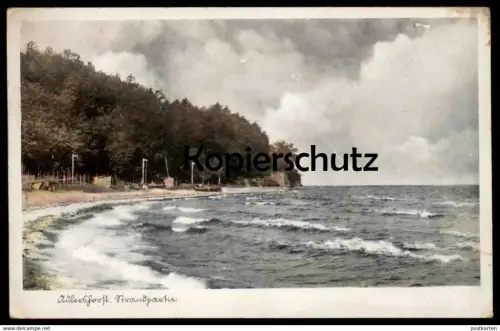 ALTE POSTKARTE ADLERSHORST STRANDPARTIE STRAND OSTSEE ZOPPOT Danzig Sopot cpa AK Ansichtskarte postcard