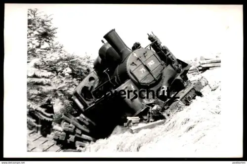 ALTE POSTKARTE EISENBAHN UNGLÜCK BBÖ ÖBB DAMPLOK 75 742 LAA ROTENSEEHOF 1919? train accident Zugunglück Eisenbahnunglück