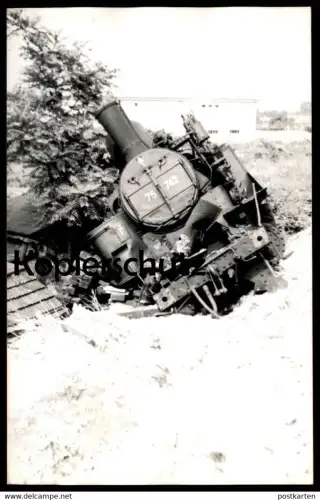 ALTE POSTKARTE EISENBAHN UNGLÜCK BBÖ ÖBB DAMPLOK 75 742 LAA ROTENSEEHOF 1919? train accident Zugunglück Eisenbahnunglück