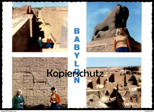 ÄLTERE POSTKARTE BABYLON BABYLONE Babel Irak Iraq postcard Ansichtskarte AK cpa