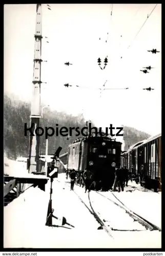 ALTE POSTKARTE ENTGLEISUNG BBÖ 1280 15 AN EINER WEICHE 01.01.1967 ÖSTERREICH EISENBAHN Zug Zugunglück Eisenbahnunglück