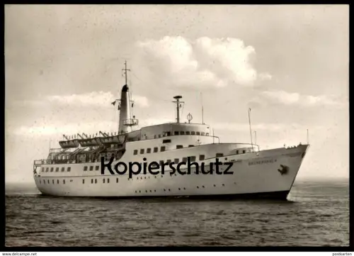 ÄLTERE POSTKARTE DOPPELSCHRAUBEN-MOTORSCHIFF MS BREMERHAVEN Schiff ship postcard cpa AK Ansichtskarte