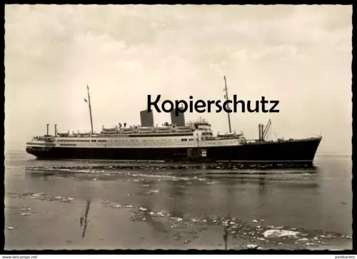 ÄLTERE POSTKARTE M.S. BERLIN NORDDEUTSCHER LLOYD BREMEN EIS EISGANG MS Schiff ship postcard cpa AK Ansichtskarte