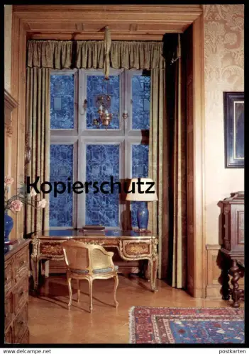 ÄLTERE POSTKARTE KRONBERG IM TAUNUS SCHLOSSHOTEL ECKE EINES WOHNSALONS Schloss Hotel postcard AK Ansichtskarte