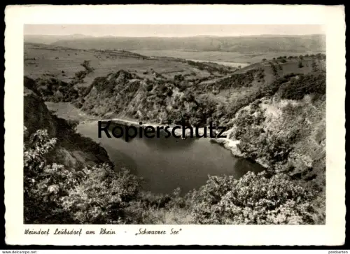 ÄLTERE POSTKARTE WEINDORF LEUBSDORF AM RHEIN SCHWARZER SEE LINZ Ansichtskarte AK cpa postcard
