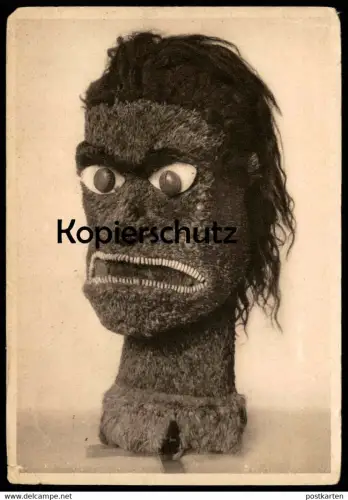 ALTE POSTKARTE KRIEGSGOTT GOTT KUKAILIMOKU HAWAII MUSEUM FÜR VÖLKERKUNDE BERLIN 1934 Ansichtskarte AK cpa postcard