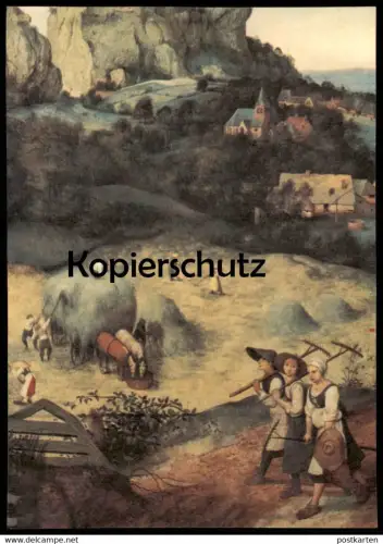 ÄLTERE KÜNSTLER POSTKARTE PIETER BRUEGEL DIE HEUERNTE NATIONALGALERIE PRAG postcard cpa AK Ansichtskarte