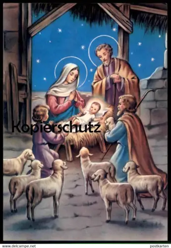ÄLTERE POSTKARTE MARIA JOSEPH JESU HIRTE SCHAFE STALL KRIPPE RUMÄNIEN Josef Jesus Jesuskind Ansichtskarte cpa postcard